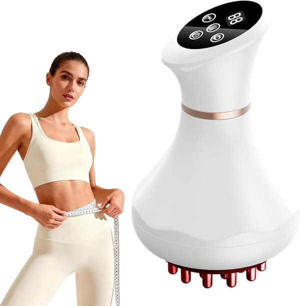 Lymfedrænage massager – Dyb massage til krop & cellulite hvid