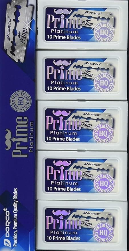 Dorco 100 stk Prime Dobbelteggede Barberblader