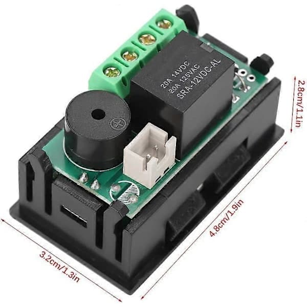 Digital DC termostat, Sunmostar, 12 V, -50 -110, Plast, Sort