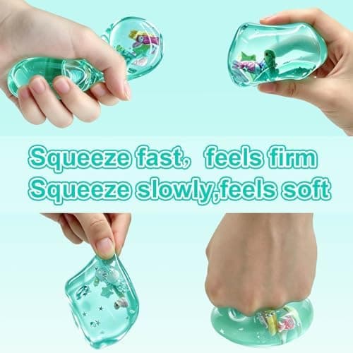 Squishy Ice Cube Fidget Legetøj - Gaver til mænd og kvinder Stressbold til skrivebordsfidgeting, Blødt sensorisk klemmelegetøj til visuel healing og taktil ro, Green