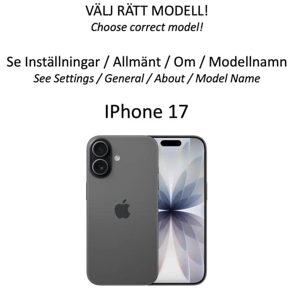 1SWEDEN iPhone 17 Telefoncover & Kortholder, Lysebrun til iPhone 17