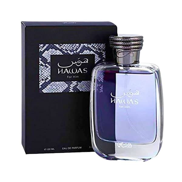 Hawas til ham Eau De Parfum Af Rasasi | 100 ml 3,4 OZ til mænd Ny i æske❉