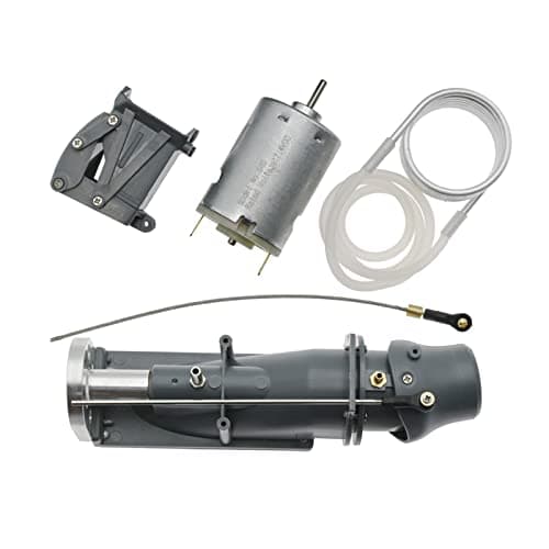 RC Båt Jetpumpe Børsteløs Thruster Tilbehør Propell Rørmodell Båt Gummirør Spraykomponent Utskiftbar Egnet for RC Modell, Grå Gray