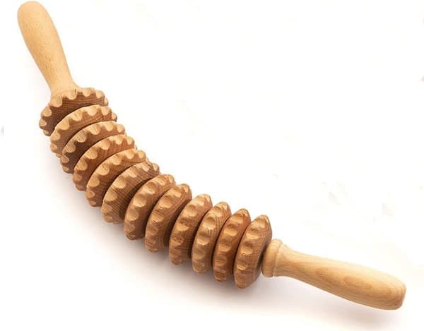 Anti-cellulite massagerulle i træ