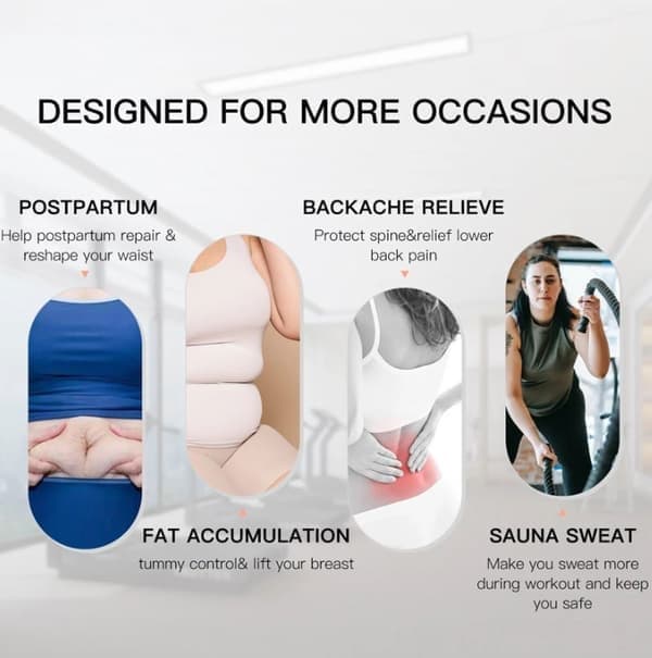 Taljetræner til kvinder Saunabælte Maveindpakning Plus Size Snatch Me Up Bandage, Størrelse 6M 6M