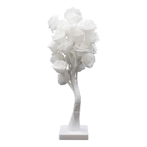 LED-bordlampe roseformet blomstrende roselampe