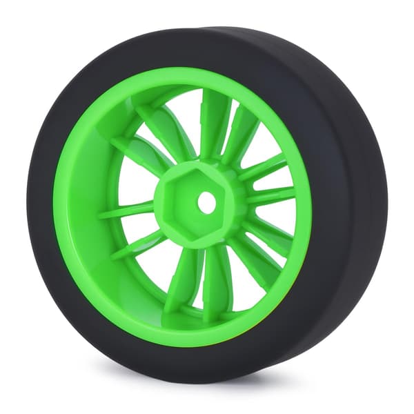 1/10 RC Drift Hjul og Dæk Sæt, 12-Eget On-Road Touring Bil Hjul Dæk Combo, 12mm Hex Drift Dæk til RC Drift Bil, 4 STK (Grøn) Green