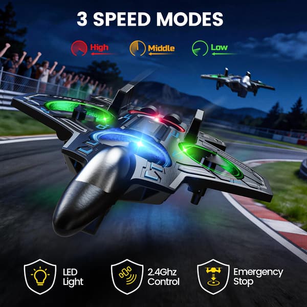 Fjernstyret fly RC-fly til børn, voksne, skum-jagerfly