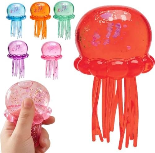 Manet Squishy, Manet Design Kläm Stressboll, Drop Malt Sockerbollar för Ångest Stress, Sensorisk Leksak med en Super Solid Squish för Vuxna Red