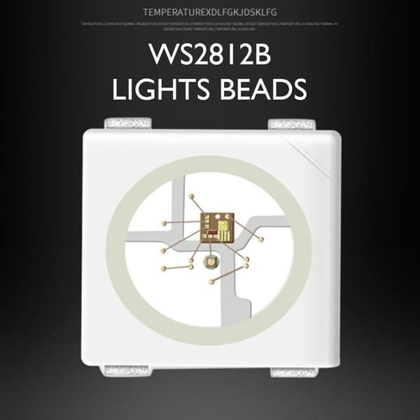 100 st WS2812B Ljuspärlor LED COB Chip Ljusdioder