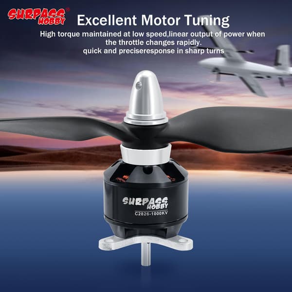 Surpass C2830 1300KV borstlös motor för RC-flygplan med fast vinge 1300kv