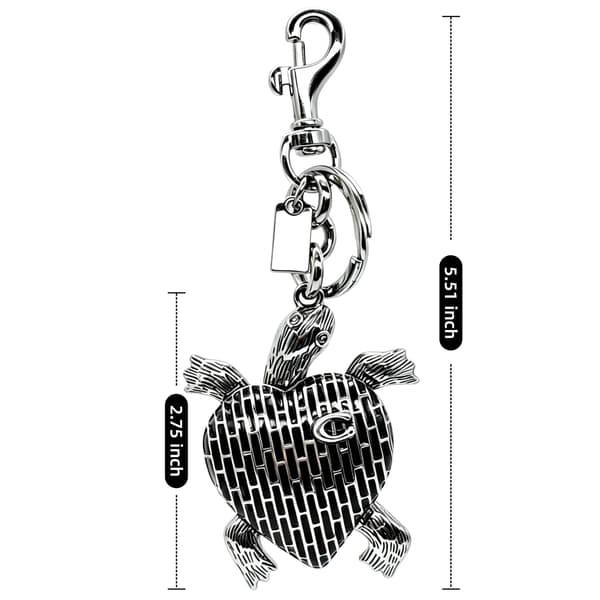 Väskberlock, söta handväskberlocker, väsktillbehörsberlocker, väskkedjor, handväskberlocker Silver-Turtle
