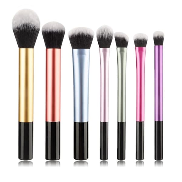 TECHNIQUE PRO RAINBOW PASTEL MAKEUP BØRSTESÆT - 7 STK