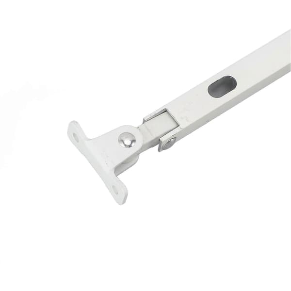Drivhusvindusstøtte - Solid manuell takventilåpner i aluminium med 6 skruer, 39 cm, hvit