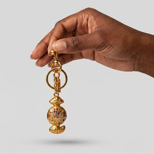 Väskberlock, söta handväskberlocker, väsktillbehörsberlocker, väskkedjor, handväskberlocker Candy-Gold