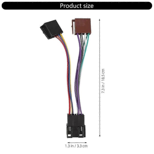 Universal bilstereo hun-adapterkabel med ABS-materiale til stabil bil-audiosystemforbindelse Nem installation