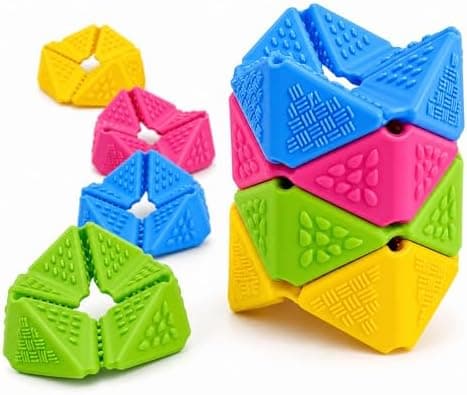 Silence Fidget Leker Flip Cube Fidget Leker Stille Fidget Leketøy 4 stk