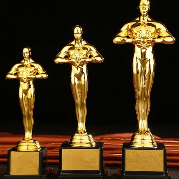 Oscar Trofæ Priser Lille Guldstatue 21CM 21cm 21cm