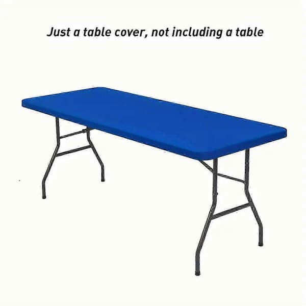 Premium tvättbar hopfällbar picknickbordsduksskydd för rektangulära uteplatsbord utomhus blue 153x76cm