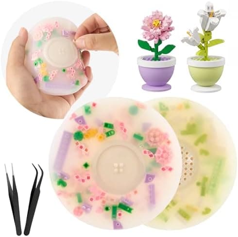 Picky Pad Hudpilning DIY Håndværkssæt til Angstdæmpning, 2 Stk DIY Blomst Peony&lily