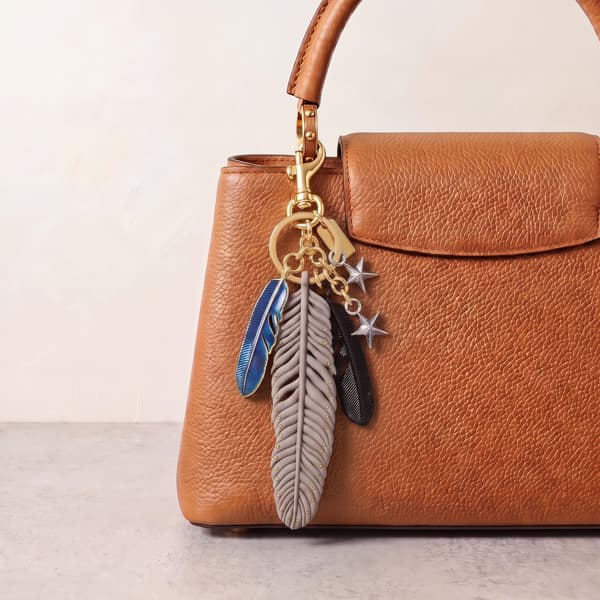Väskberlocker för handväskor - Söt handväskkedjeberlock - Väskaccessoarer Berlocker för kvinnor Feathers