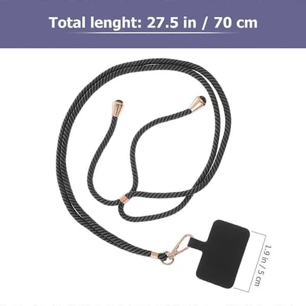 Mobiltelefonfodral med justerbar rem, 1 set, avtagbart skyddsfodral