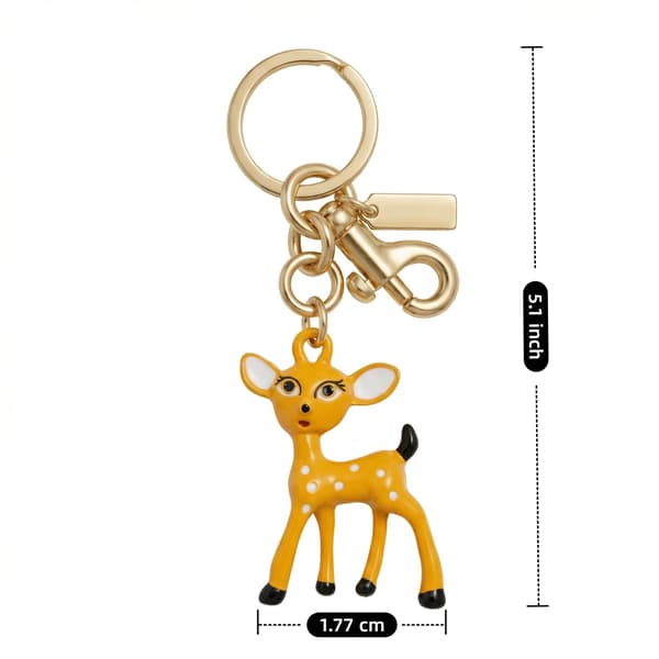Väskberlocker för handväskor - Söt handväskkedjeberlock - Väskaccessoarer Berlocker för kvinnor Fawn-yellow