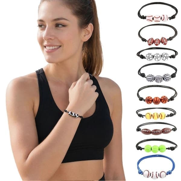 3-delt sportsballarmbåndsett, justerbar snor, for voksne barn, E E