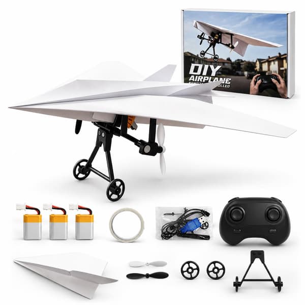 Oppgradert DIY RC papirflysett med gyro-stabilisator og treningsfly (#2) #2
