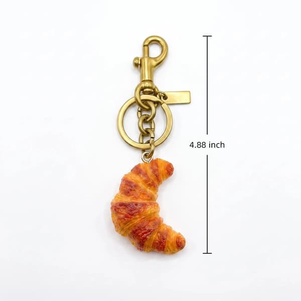 Väskberlocker för handväskor - Söt handväskkedjeberlock - Väskaccessoarer Berlocker för kvinnor Croissant