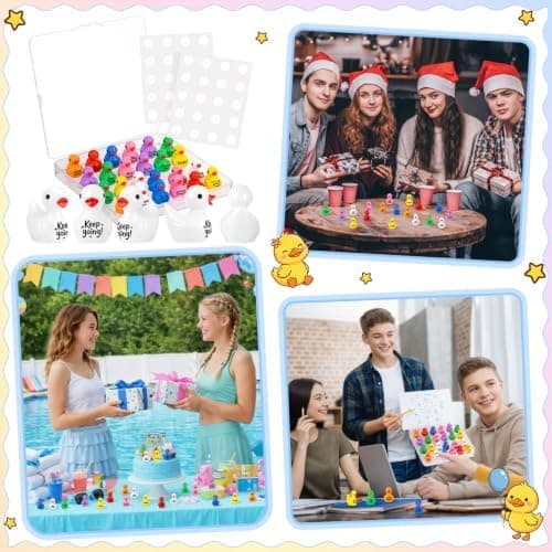 Skylety 24 stk. tilbage til skolen mini harpiksænder motiverende belønning til studerende Multicolor Student Incentive / 24
