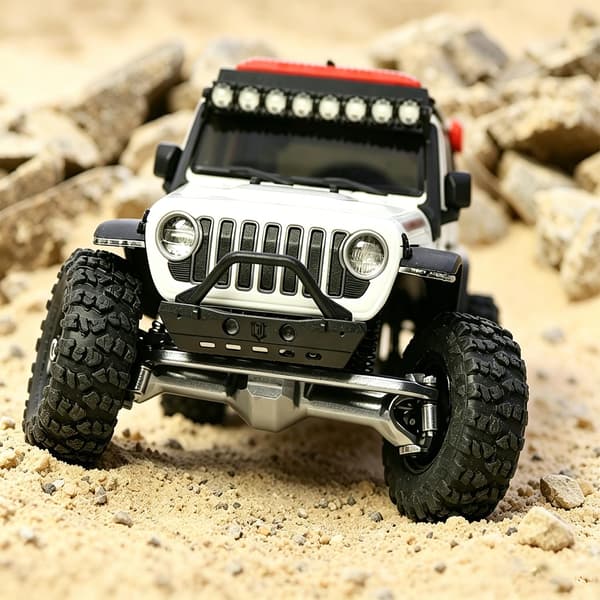+5mm aluminium forreste og bagerste akselsæt 2/16T Max 52° til Axial SCX30 (sølv) Silver