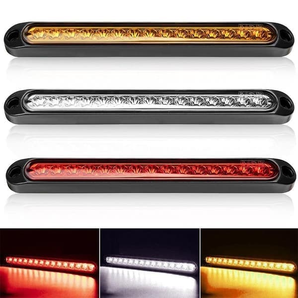 Stopp bakre bakbremselys LED-indikatorlys HVIT Hvit White