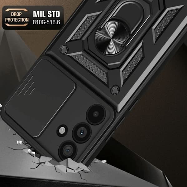 Tech-Protect Camshield Pro Cover til Samsung Galaxy A56 5G Stødsikker Sort