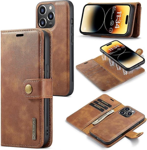 2 - i - 1 Magnetisk Lommebok iPhone 16 Deksel