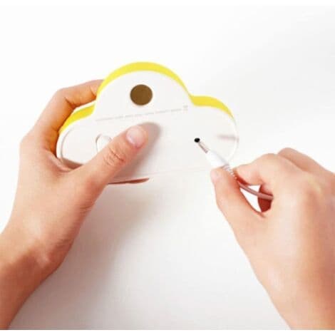 Bærbar Smart LED-lampe, Giver Fleksibel og Tilpasselig Belysning, med et Smart og Bærbart Design, Ideel til Hjem og Kontor (gul)