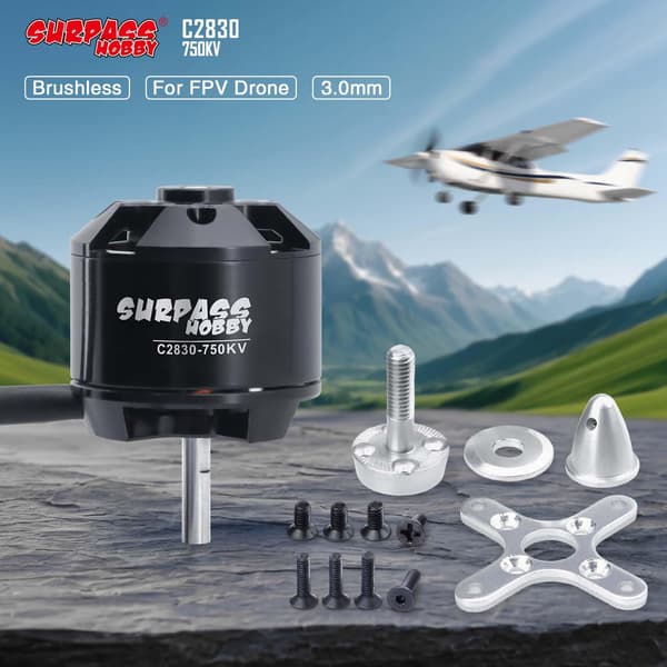 Surpass C2830 750KV børsteløs motor til RC-fly med fast vinge 750kv