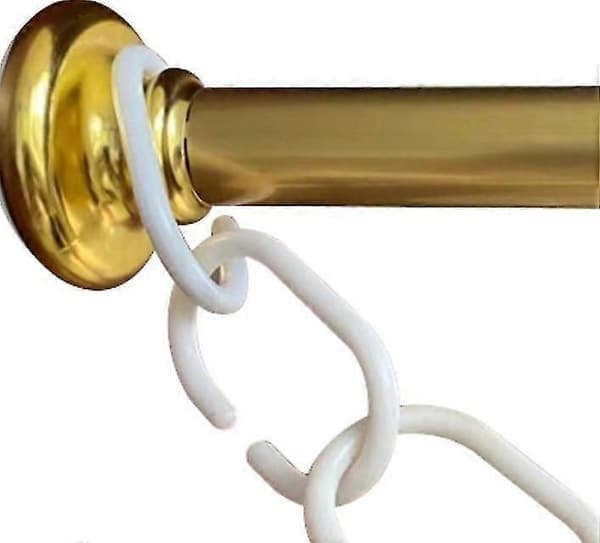 Utdragbar duschdraperistång i guldtonad aluminium, 55–90 cm