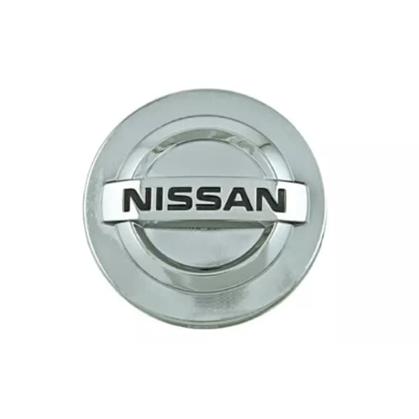 4-pack Nissan Navkapslar / Hjulnavs Emblem - 54mm Silver