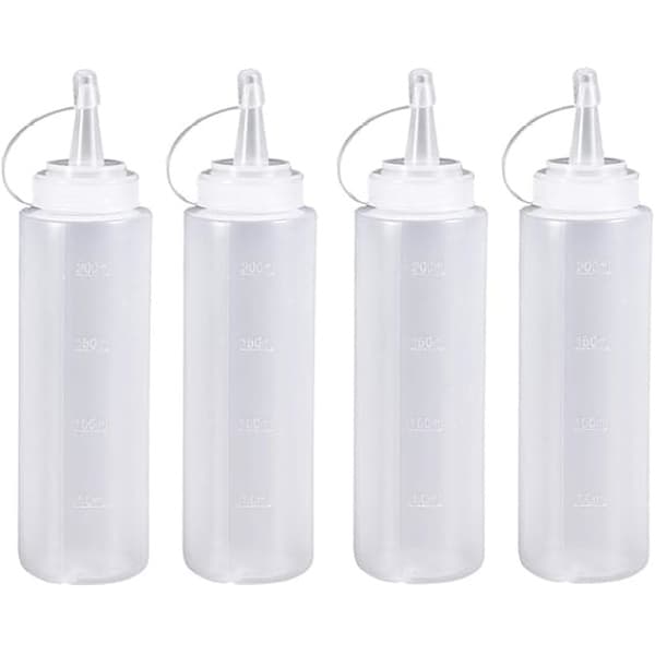 Klemflasker for krydder med lokk, 200 ml