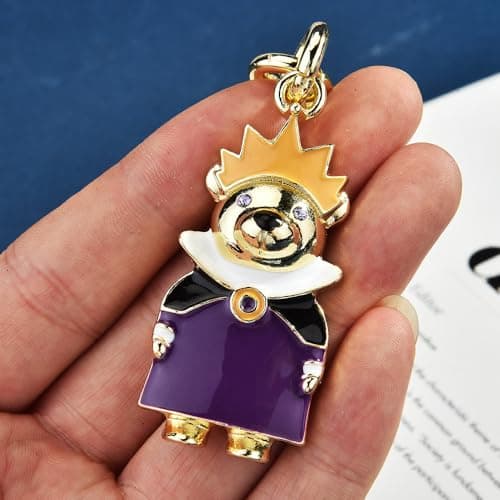Väskberlock, söta handväskberlocker, väsktillbehörsberlocker, väskkedjor, handväskberlocker Bear-Purple