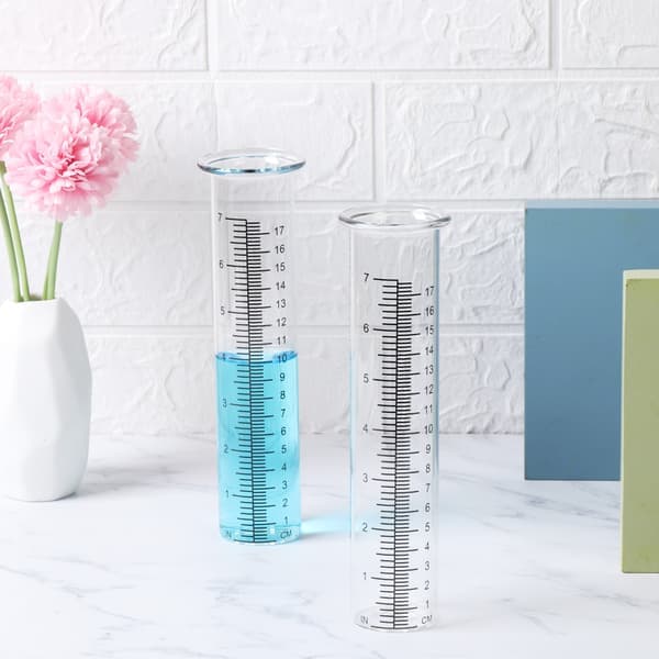 Regnmätare Regnmätverktyg Glasrör 21cm/8 Tum