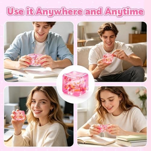 Fruktisbit Squishy Stressball, Fruktklemme Isbit Squishy Leker, Sakte Stigende Stressklemme Squishball, Lindrer Angst Sensorisk Fidget Fruit Cube