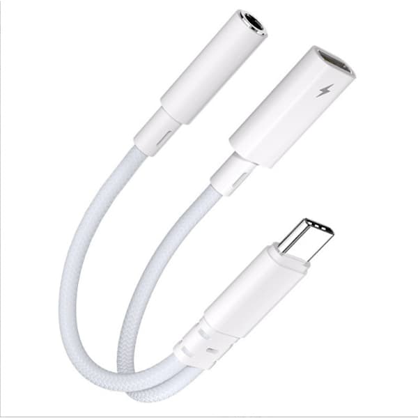 AA10-B2P15 USB-C til 3,5 mm adapter med PD-lading