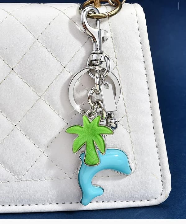 Väskberlocker för handväskor - Söt handväskkedjeberlock - Väskaccessoarer Berlocker för kvinnor Dolphin-silver