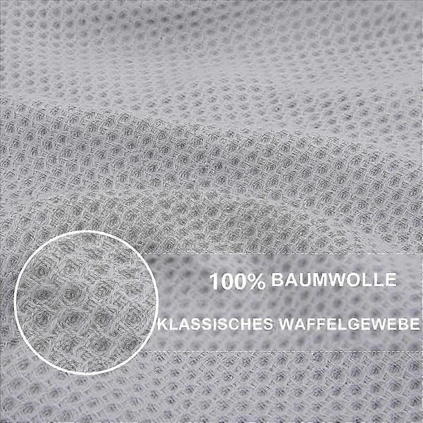 6-pack 100 % bomullsfrotté kökshanddukar diskrengöring med hängögla S202412306944 Light gray 34*73cm