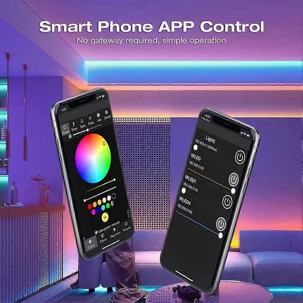 ESP32 PWM WLED LED-controller 5 tilstande i 1 DC 12-24V