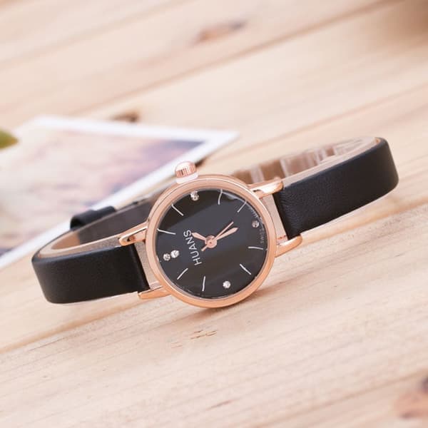 Ur Quartz Armbåndsur SORT/HVID black&white