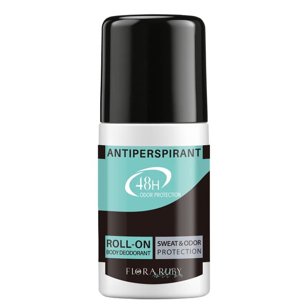 Flora Ruby Antiperspirant Roll-On, 48H svett- och luktskydd, aluminiumformel, långvarig fräschör, 1,59 oz / 50 ml cool breeze