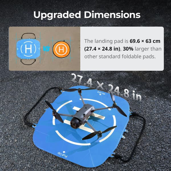 SMALLRIG Sammenleggbar landingsplattform for DJI-droner, hurtigfoldbar landingsplattform